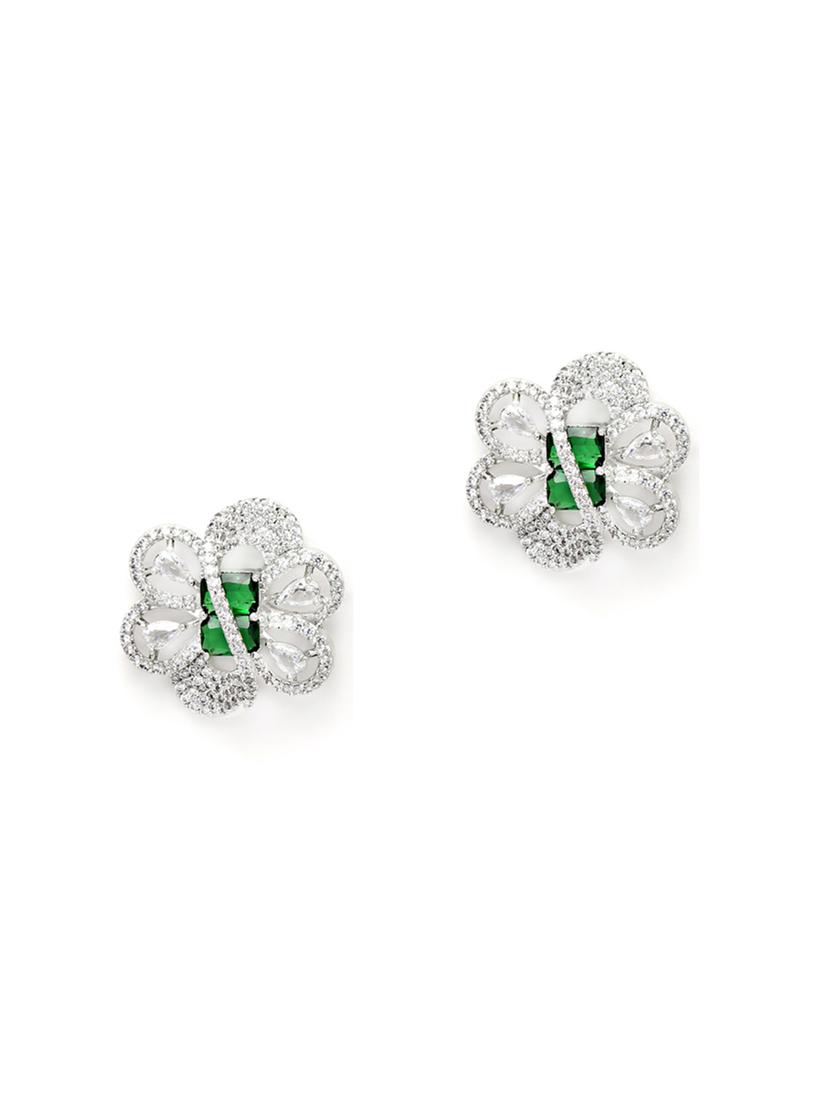 silver plated stud earring - 18633129 -  Zoom Image - 0