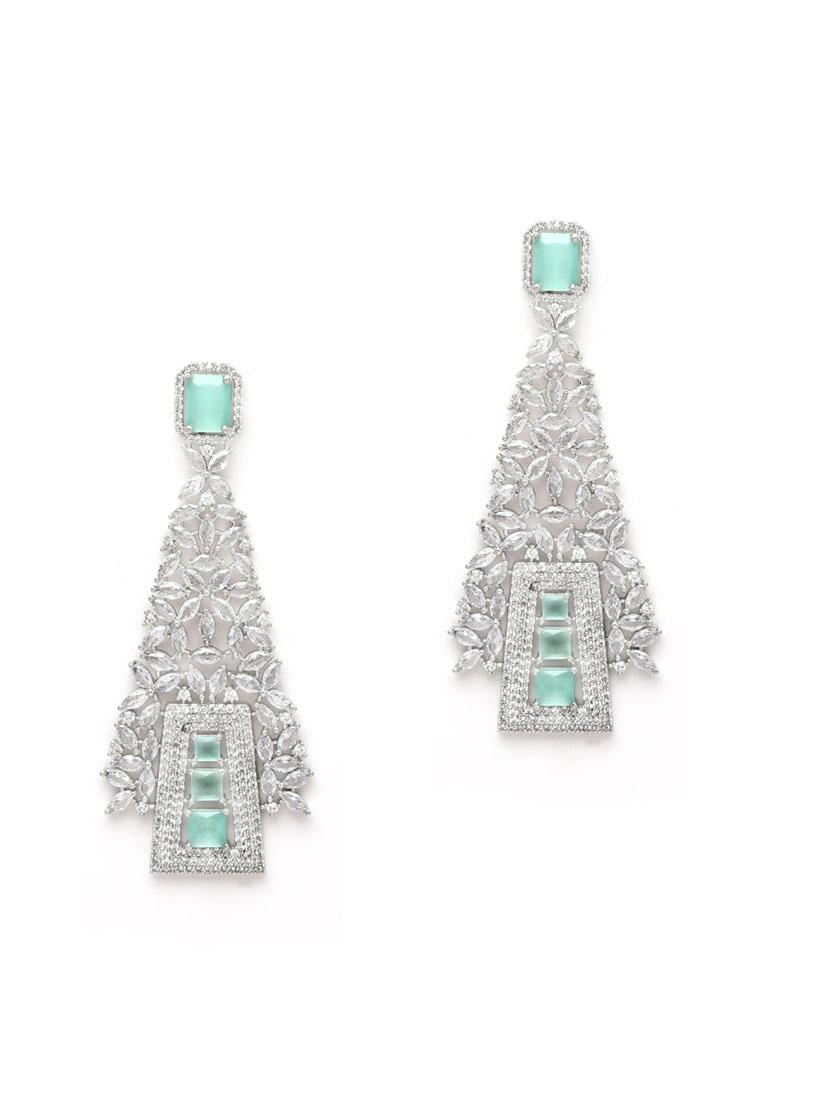 silver plated dangler earring - 18633133 - Zoom Image - 0