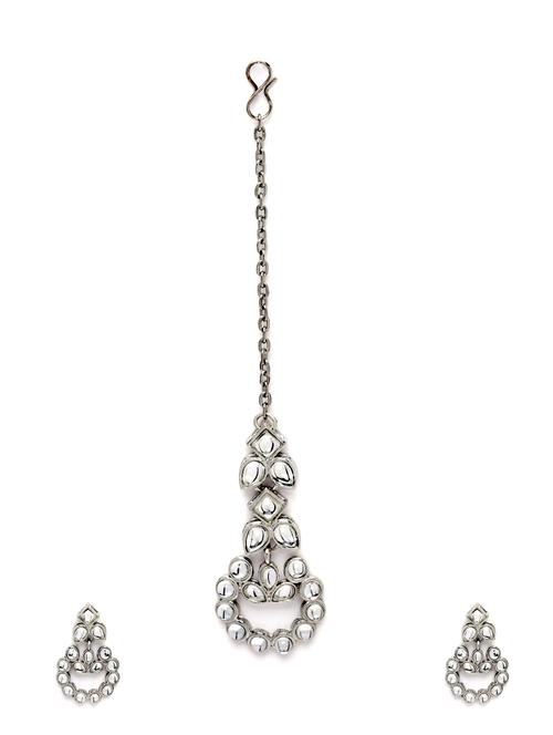 silver metal earring - 18633160 - Standard Image - 0