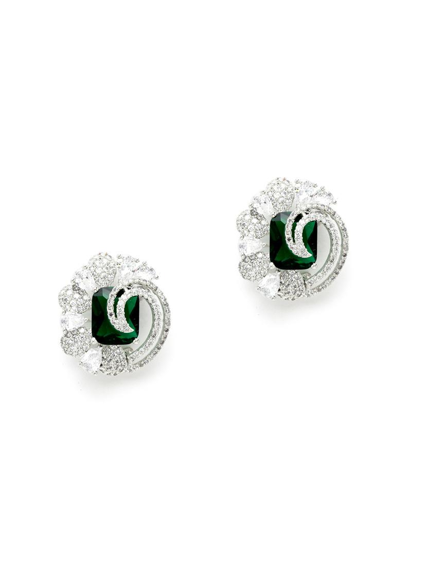 silver plated stud earring - 18633168 - Zoom Image - 0