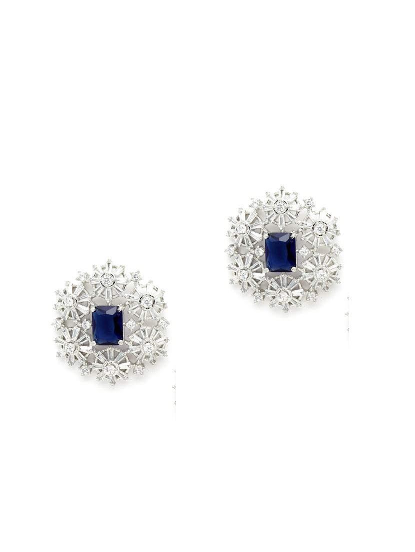 silver plated stud earring - 18633173 - Zoom Image - 0