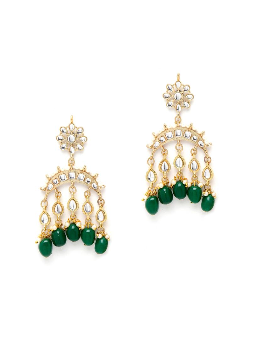green metal earring - 18633184 -  Zoom Image - 0
