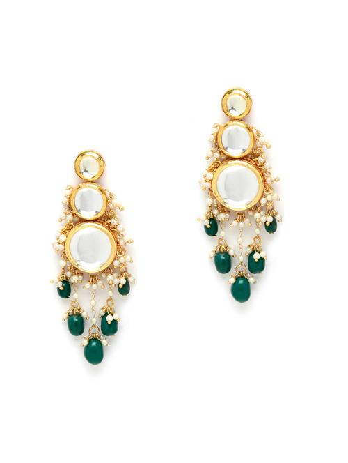 green metal earring - 18633185 - Standard Image - 0