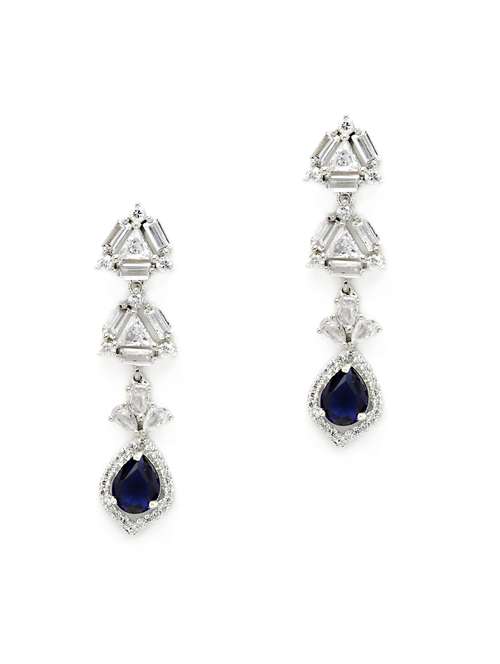 blue metal earring - 18633194 -  Standard Image - 0