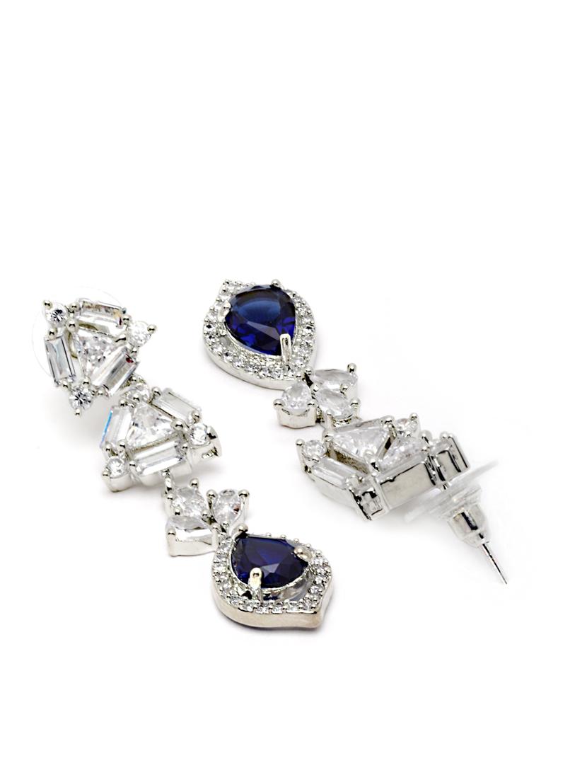 blue metal earring - 18633194 - Standard Image - 2