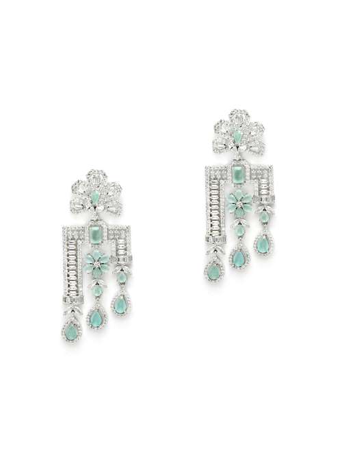 green metal earring - 18633196 -  Standard Image - 0