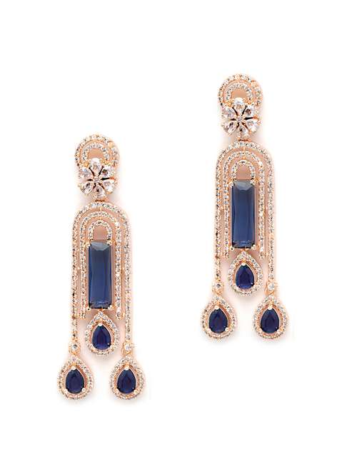 blue metal earring - 18633198 -  Standard Image - 0