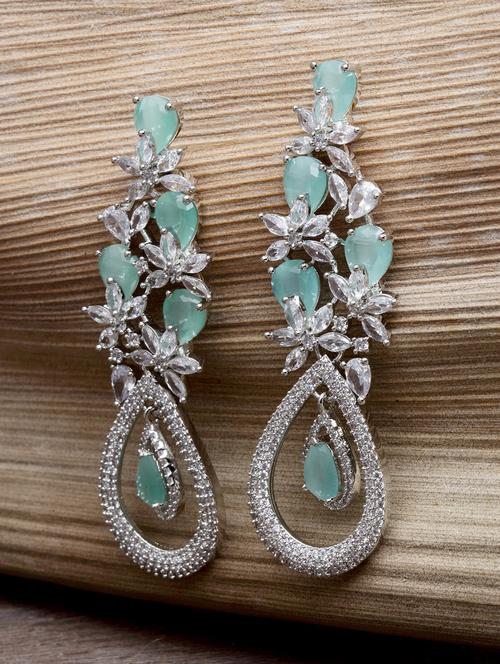 green metal earring - 18633214 - Standard Image - 0