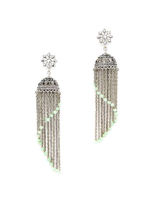 green metal earring - 18633220 -  Standard Image - 0