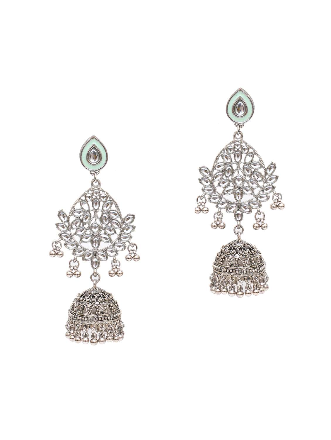 Silver Metal Earring