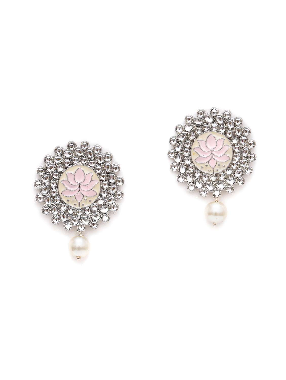 Women Pink Classic Studs Earrings