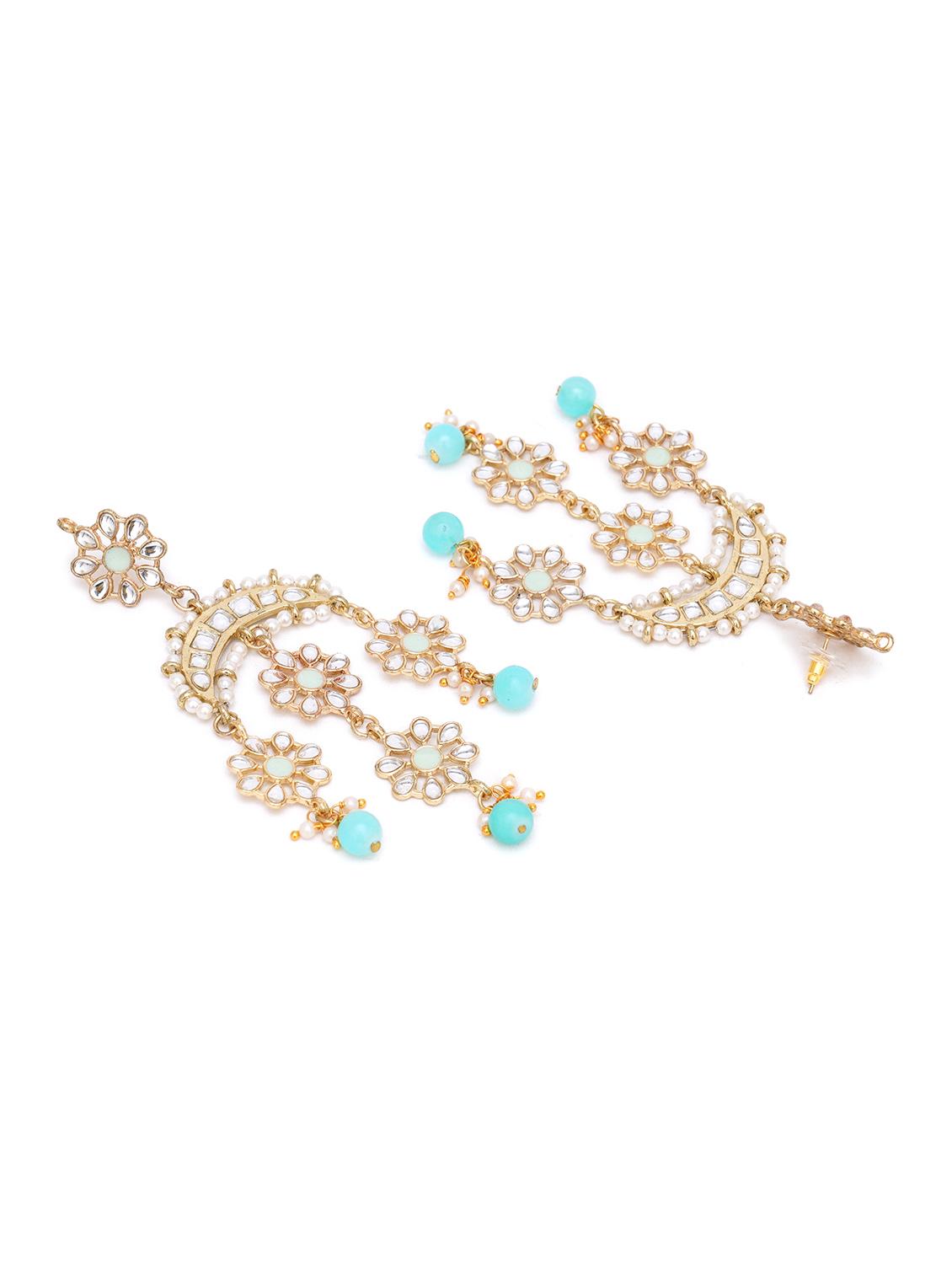 blue metal earring - 18633243 - Standard Image - 2