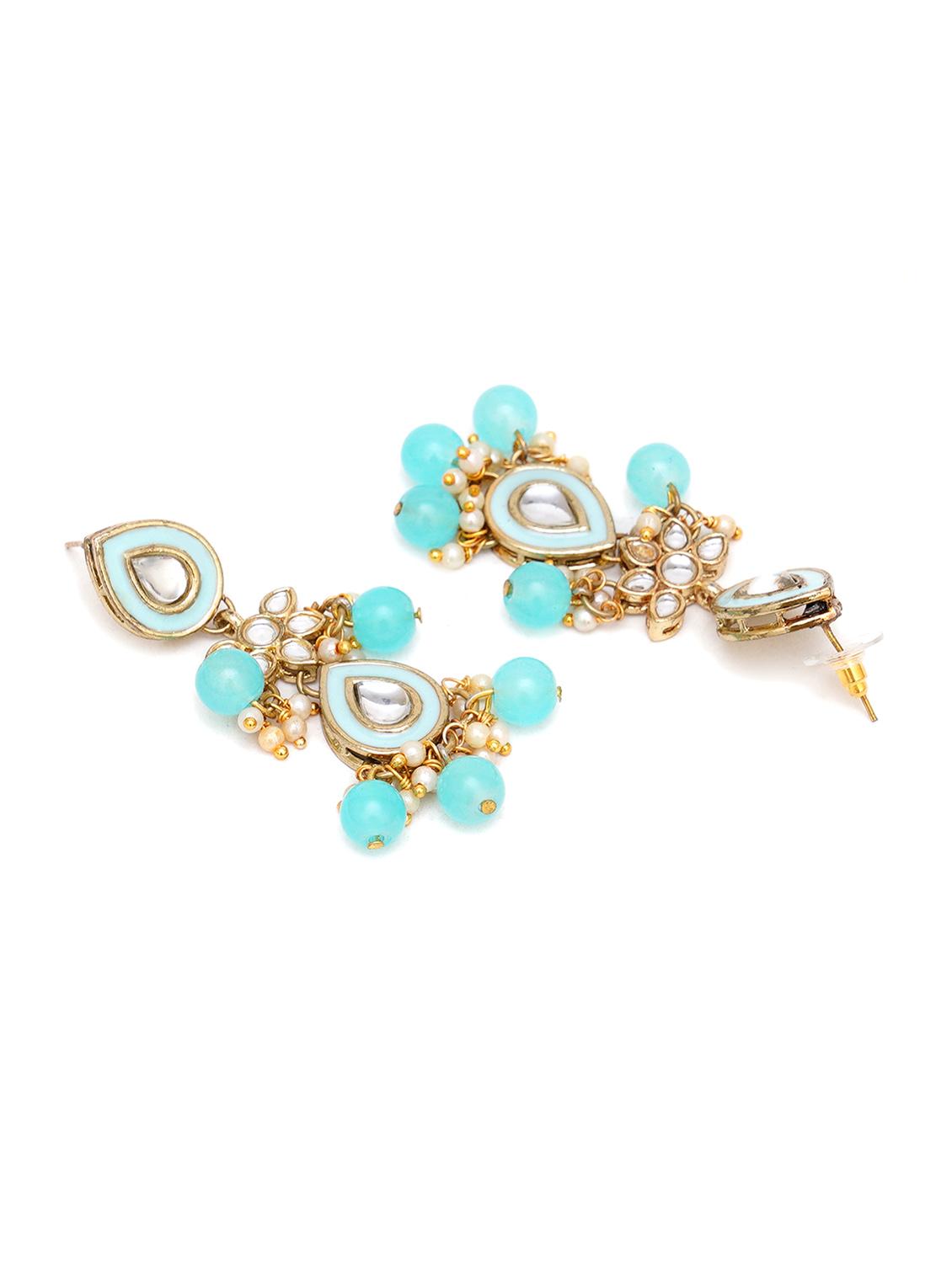 blue metal earring - 18633261 - Standard Image - 2