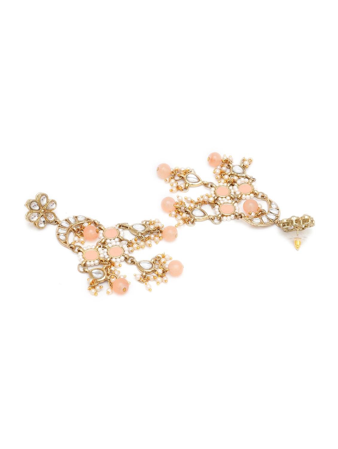 pink metal earring - 18633262 - Standard Image - 2