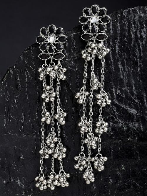 black metal earring - 18633267 -  Standard Image - 0