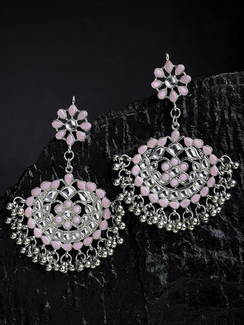 pink metal earring - 18633277 - Standard Image - 0