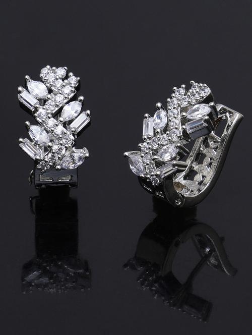 silver metal earring - 18633433 - Standard Image - 0