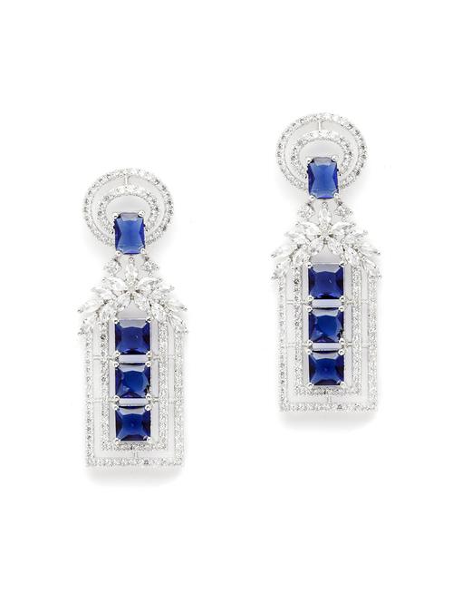 blue metal earring - 18633445 -  Standard Image - 0