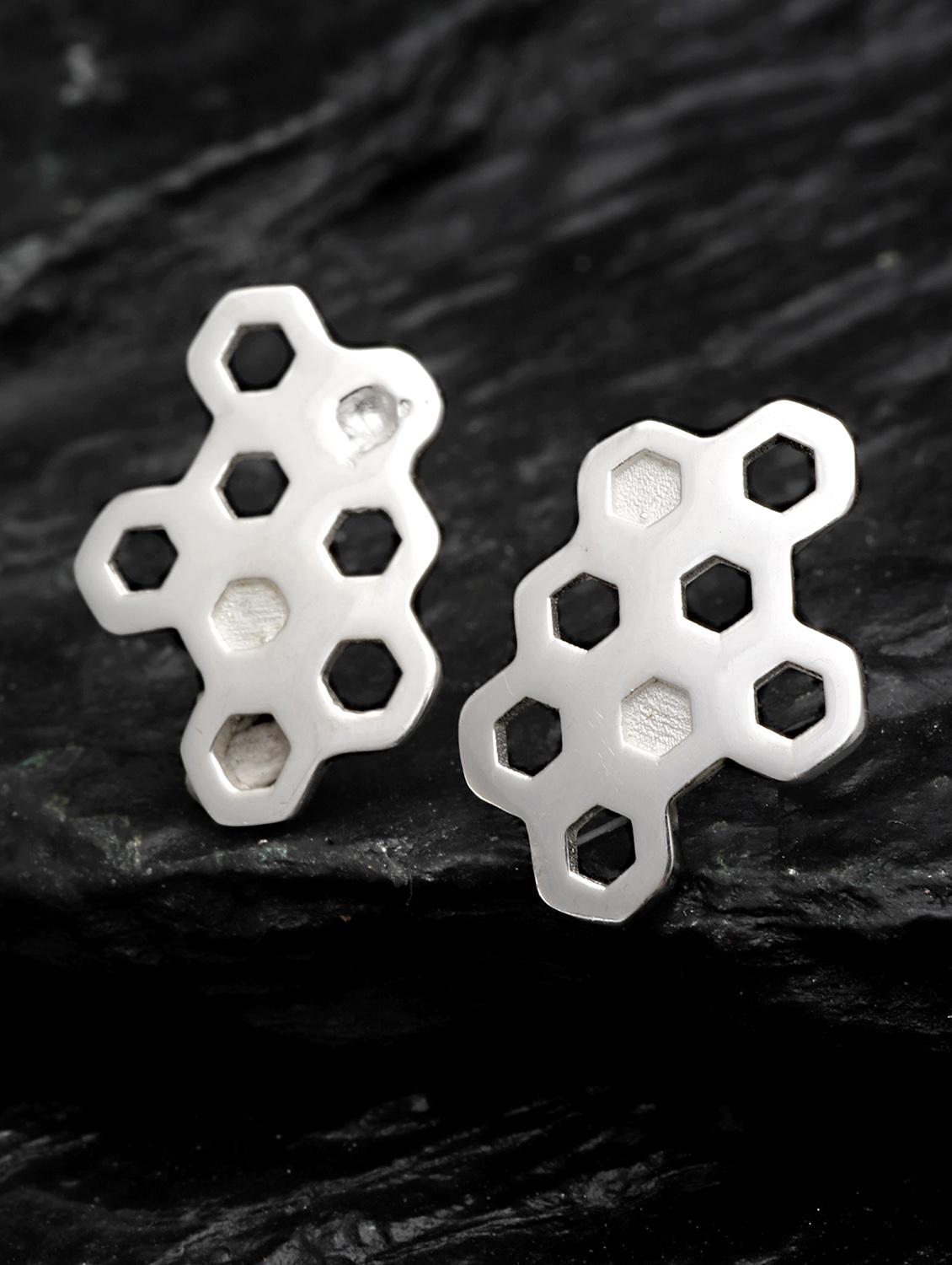 silver silver plated earring - 18633452 - Zoom Image - 0