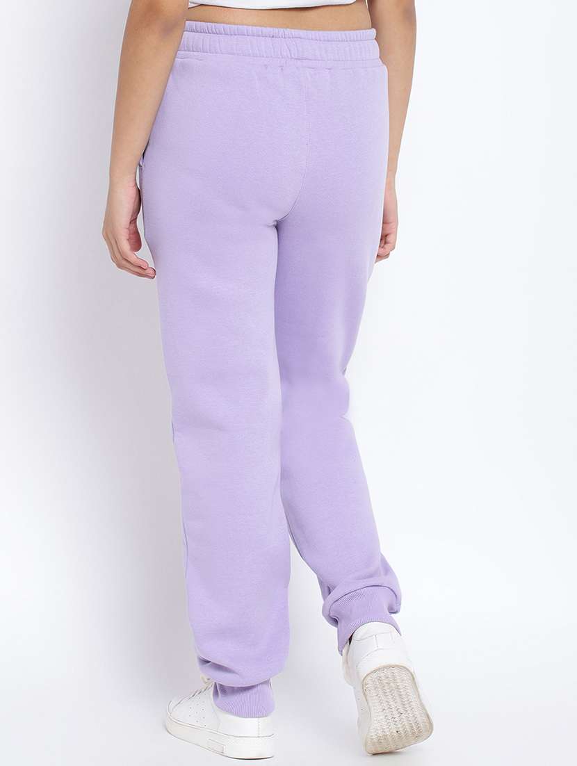 girls mid rise printed track pant - 18633568 -  Standard Image - 2