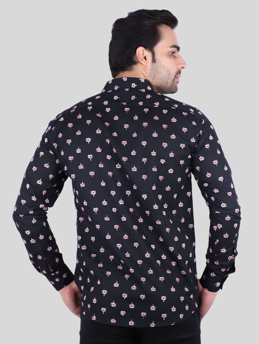 blue printed casual shirt - 18633798 -  Standard Image - 2