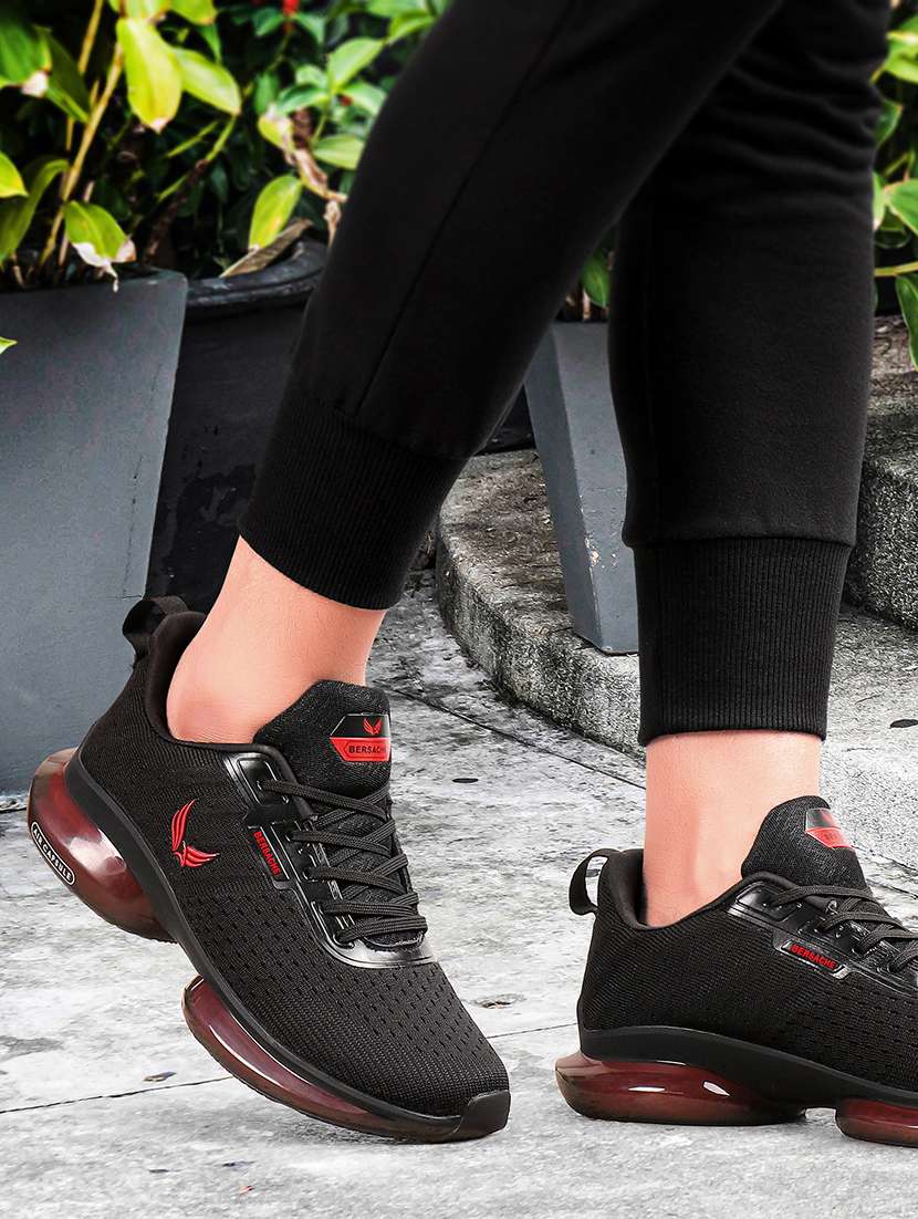 black lace up sport shoe - 18633886 - Standard Image - 2