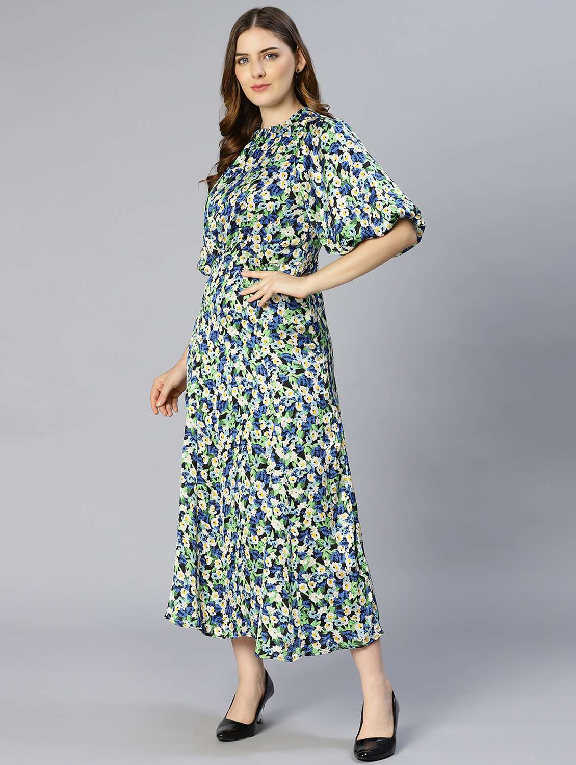women's fit & flare floral dress - 18633963 -  Standard Image - 2