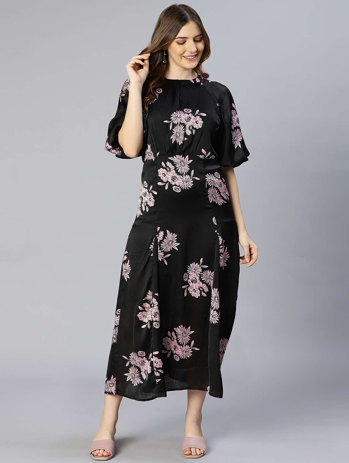 women's fit & flare floral dress