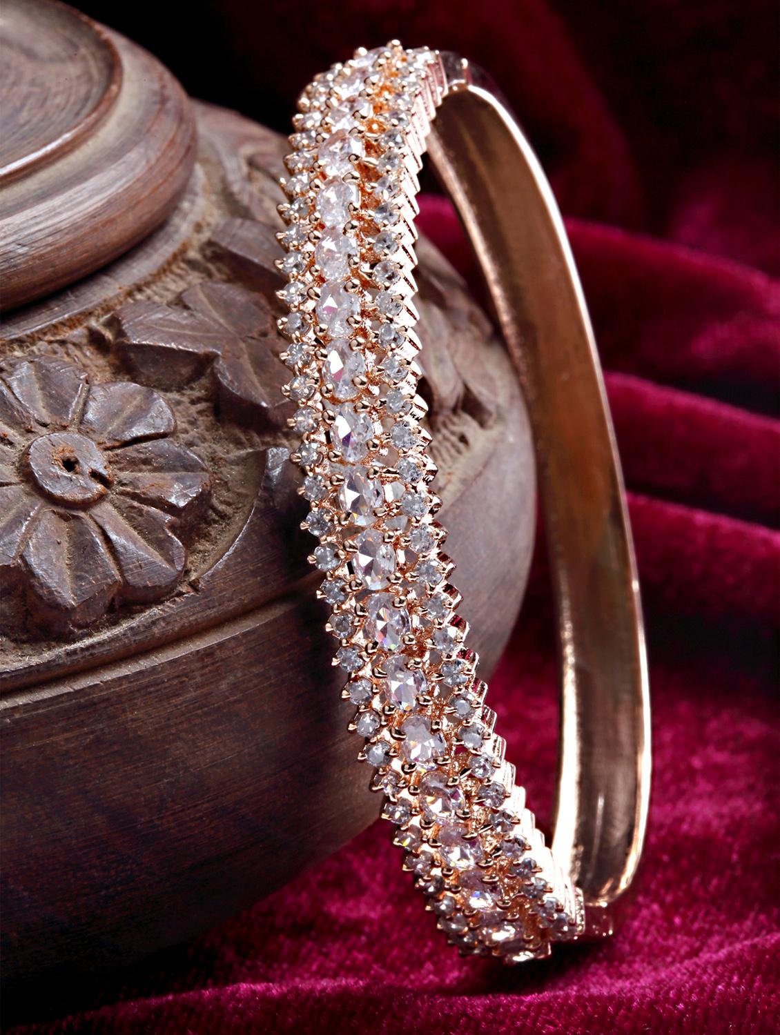 white metal bangle - 18635688 -  Zoom Image - 0