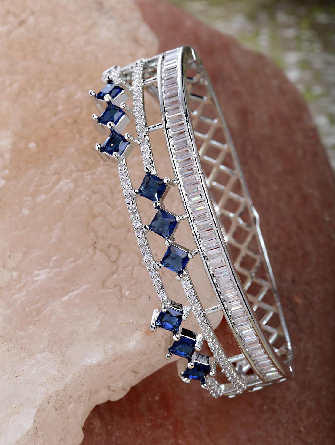 blue metal bangle - 18635694 -  Zoom Image - 0