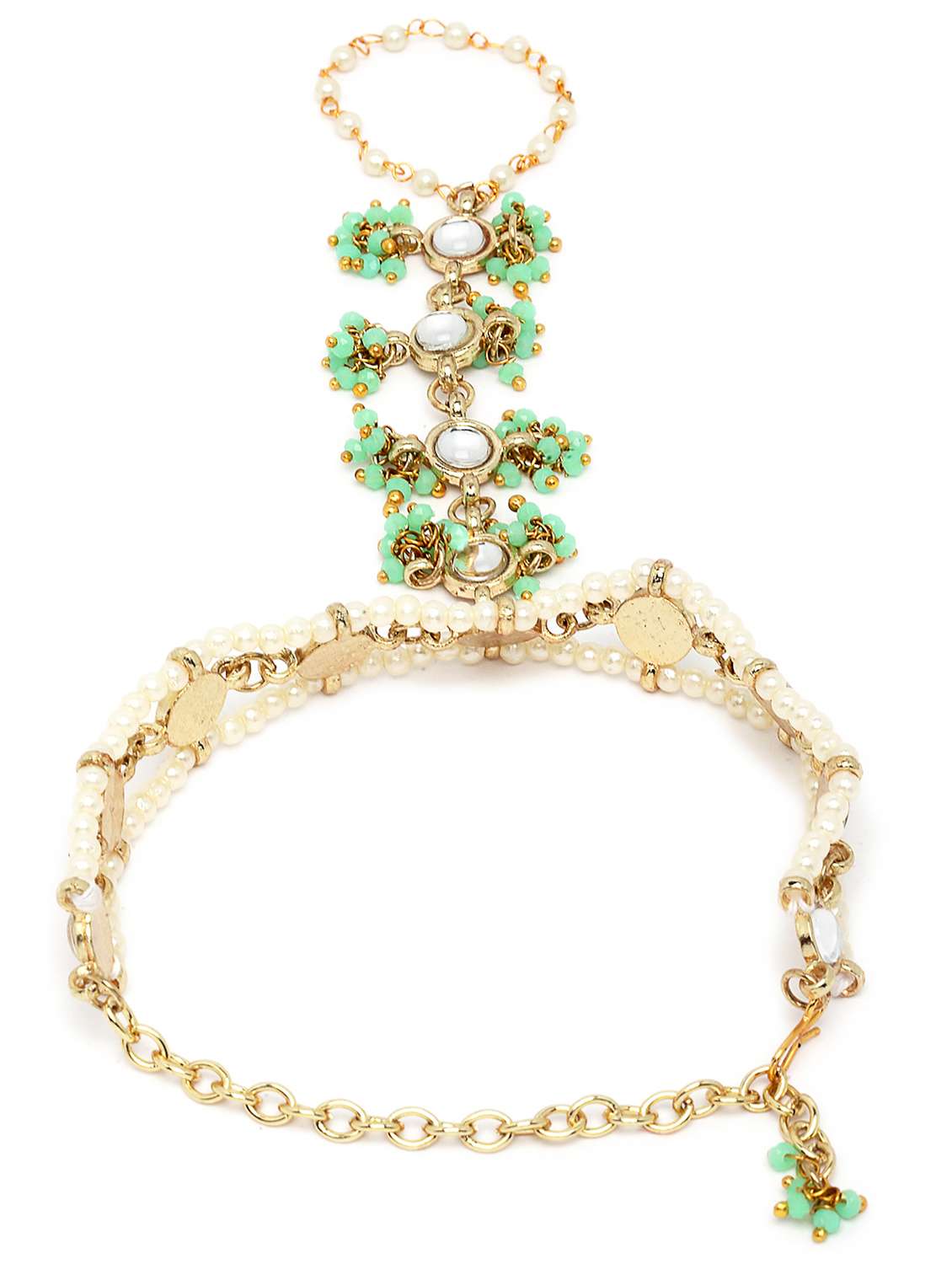 green metal bangle bracelet - 18635707 -  Standard Image - 2