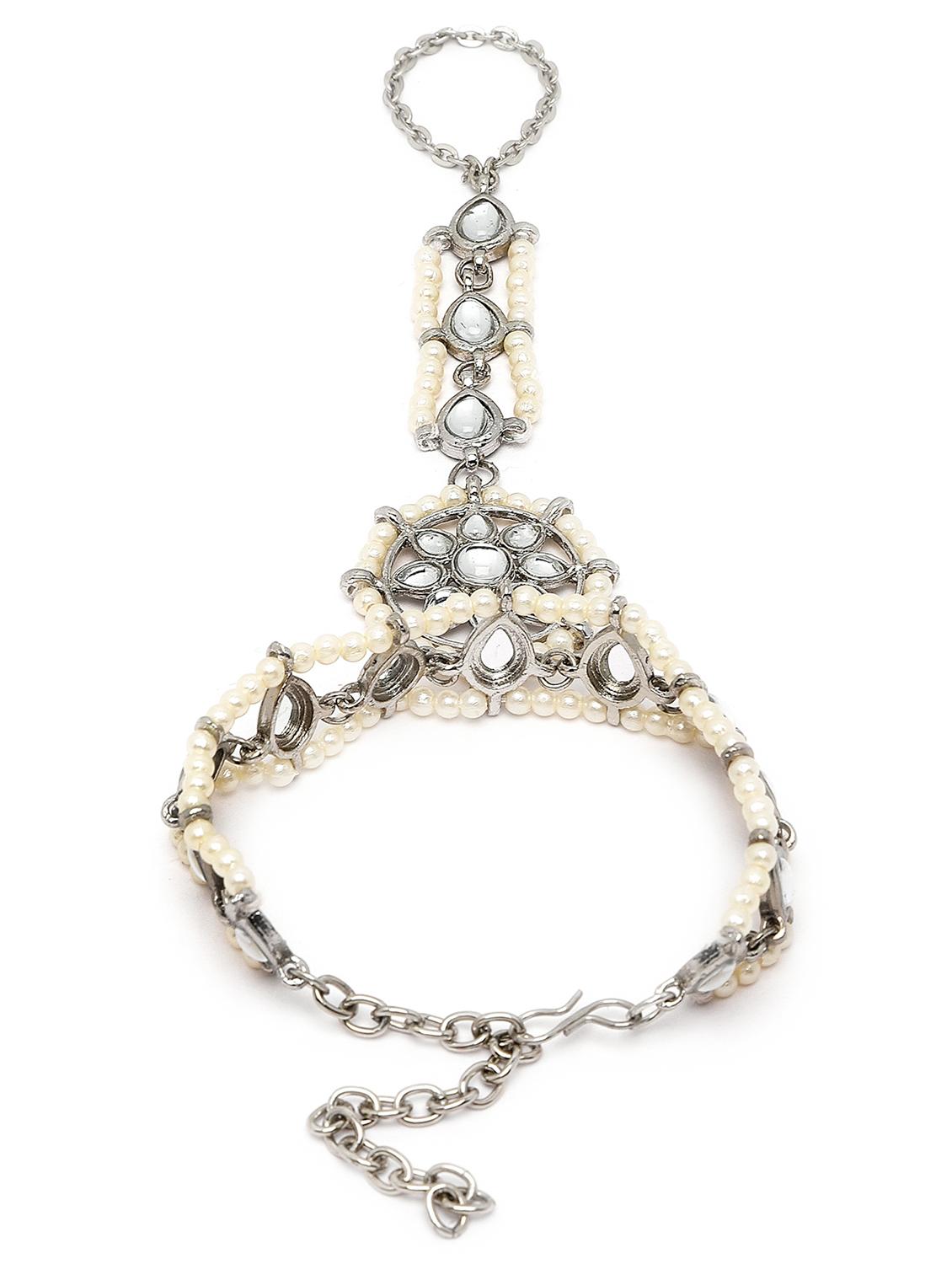 silver metal bangle bracelet - 18635708 - Standard Image - 2