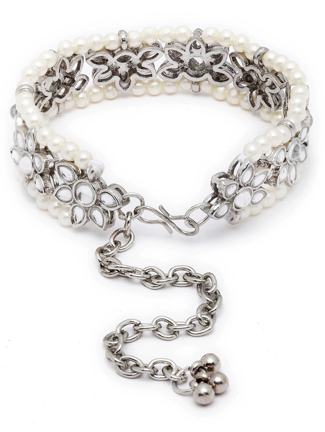 silver metal bangle bracelet - 18635709 - Standard Image - 2