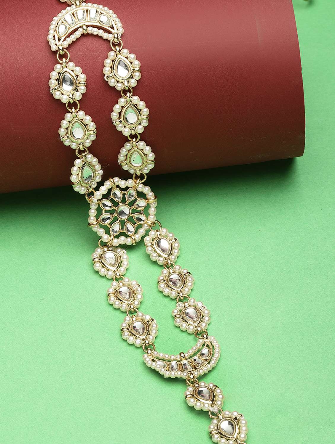 gold plated maatha patti