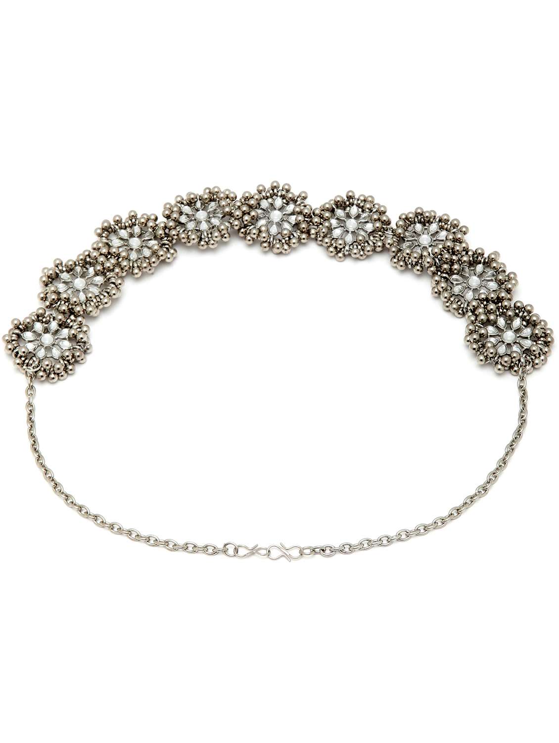 silver plated maatha patti - 18635771 -  Standard Image - 2