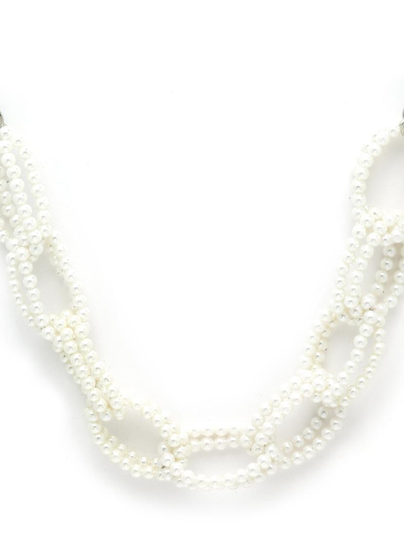 white metal choker necklace - 18636148 - Standard Image - 2
