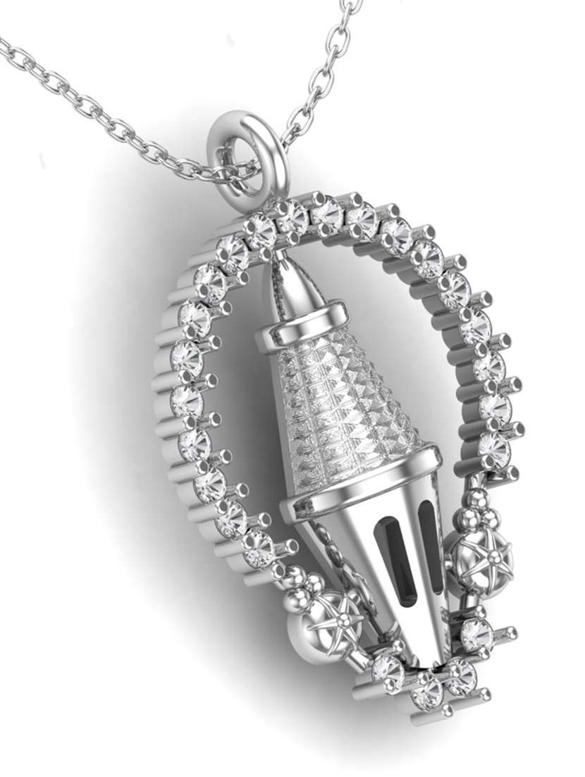 silver metal pendant - 18636152 -  Standard Image - 2