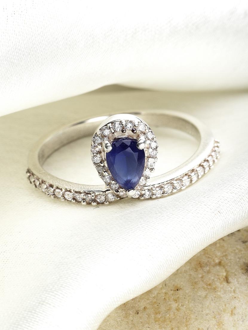 blue metal finger ring - 18636165 - Zoom Image - 0