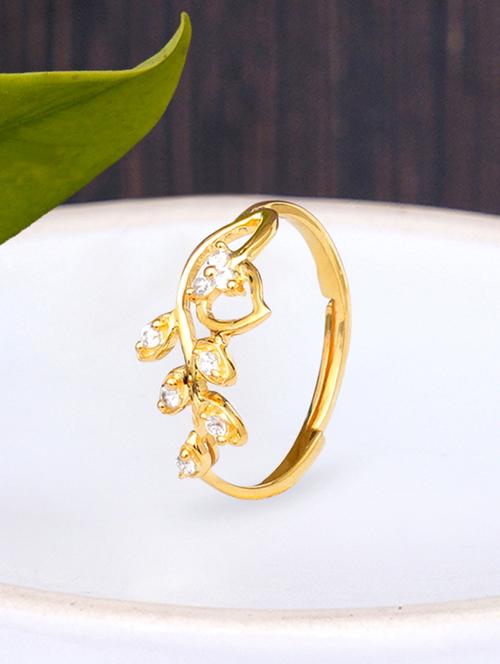 gold metal finger ring - 18636175 - Standard Image - 0