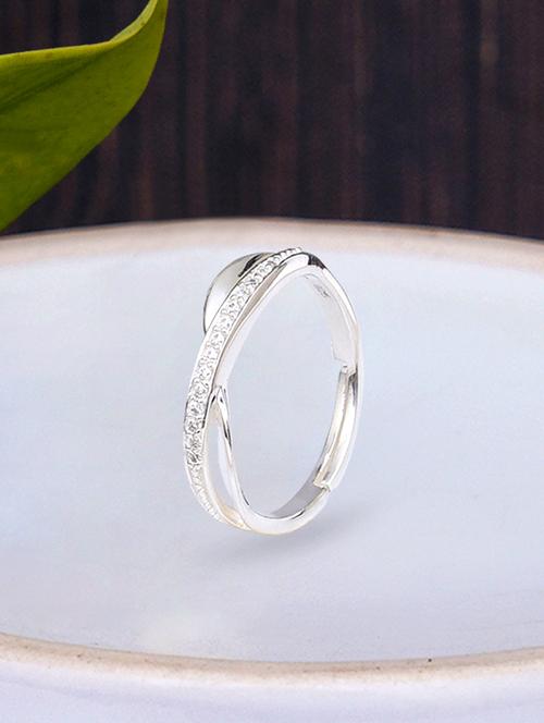 silver metal finger ring - 18636176 - Standard Image - 0
