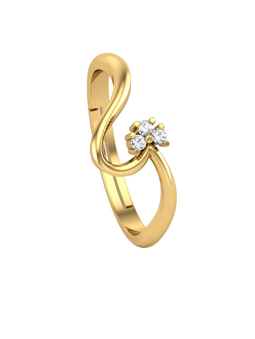 gold metal finger ring - 18636178 - Standard Image - 2
