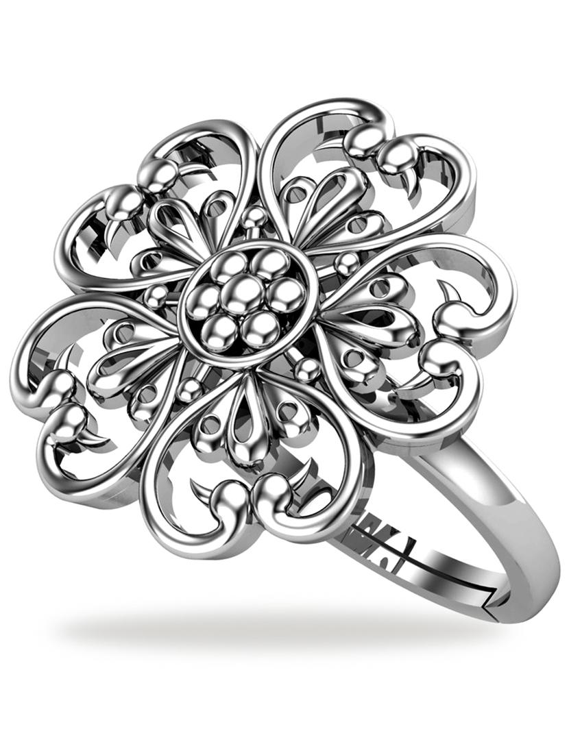silver metal finger ring - 18636184 - Standard Image - 2