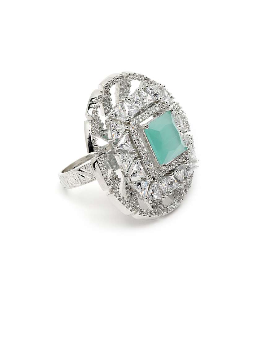 silver plated cocktail ring - 18636195 -  Standard Image - 2