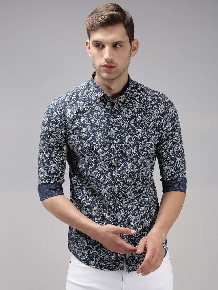 mens florals casual shirt