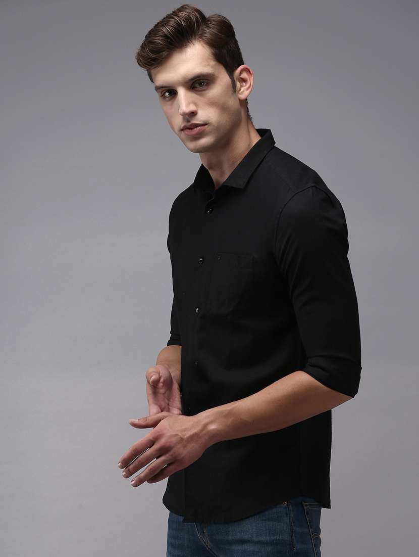 mens solid casual shirt - 18636844 -  Standard Image - 2
