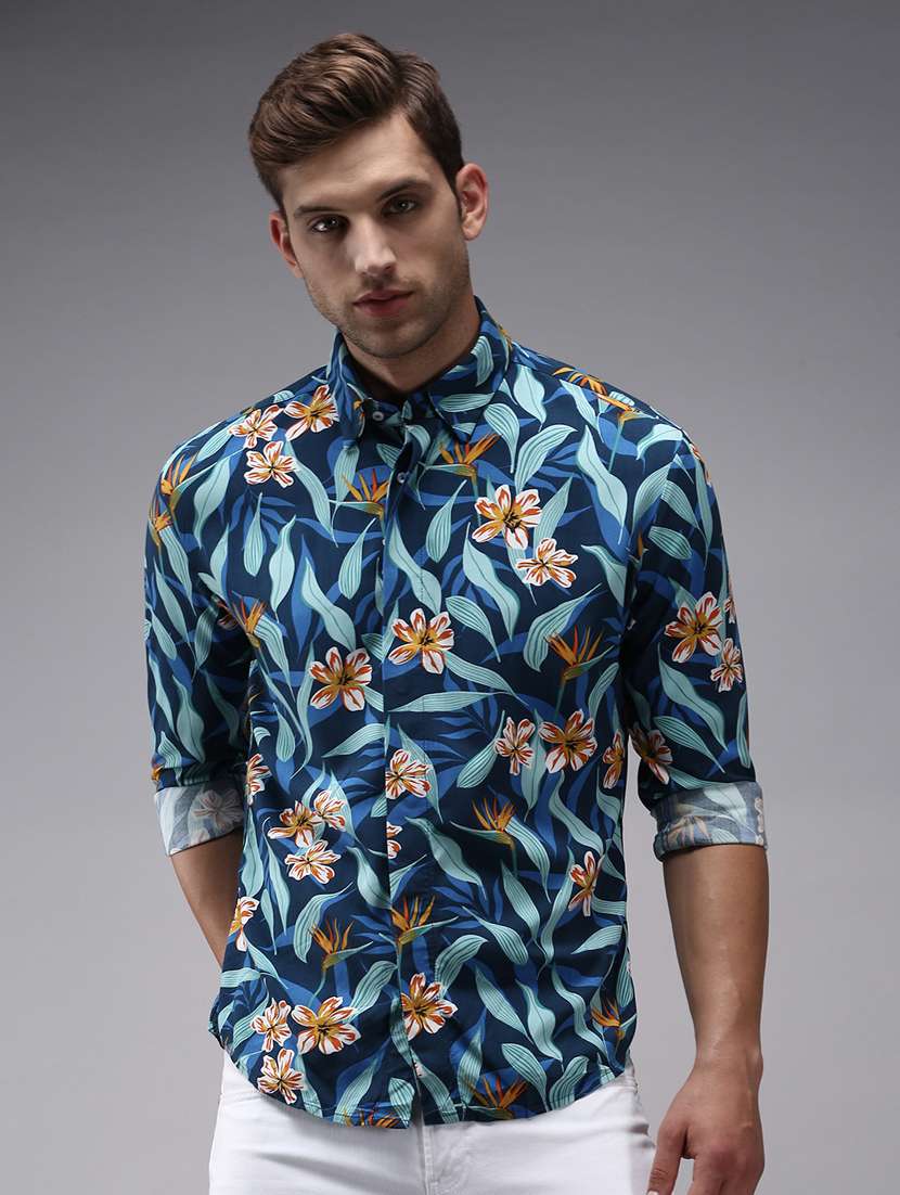 mens tropical casual shirt