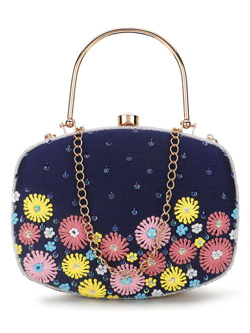 embroidered box clutch - 18636949 - Standard Image - 0