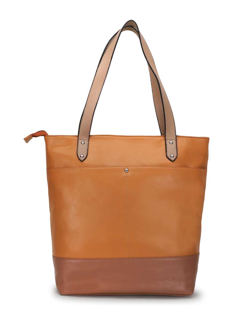 color block regular tote