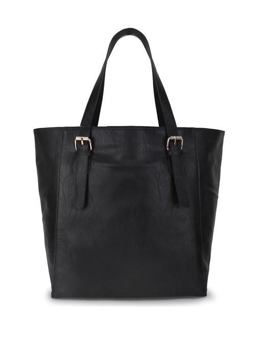 black solid regular tote - 18636963 - Standard Image - 0