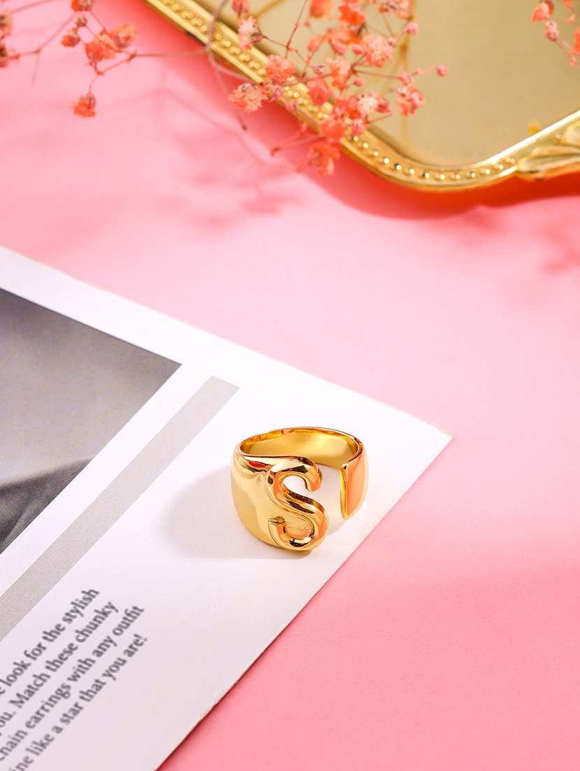 gold plated finger ring